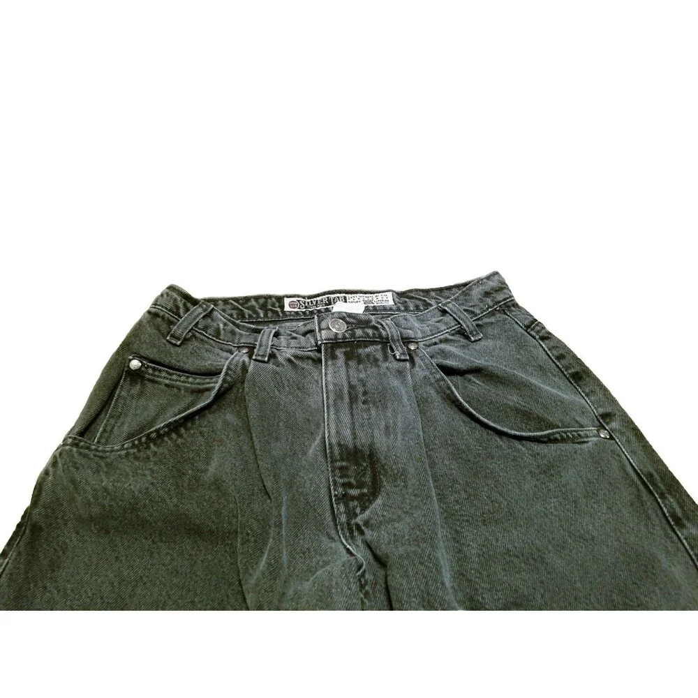 Levi's Silvertab Jeans Men's Size 29x34 Gray Vintage Denim Tapered Pleated